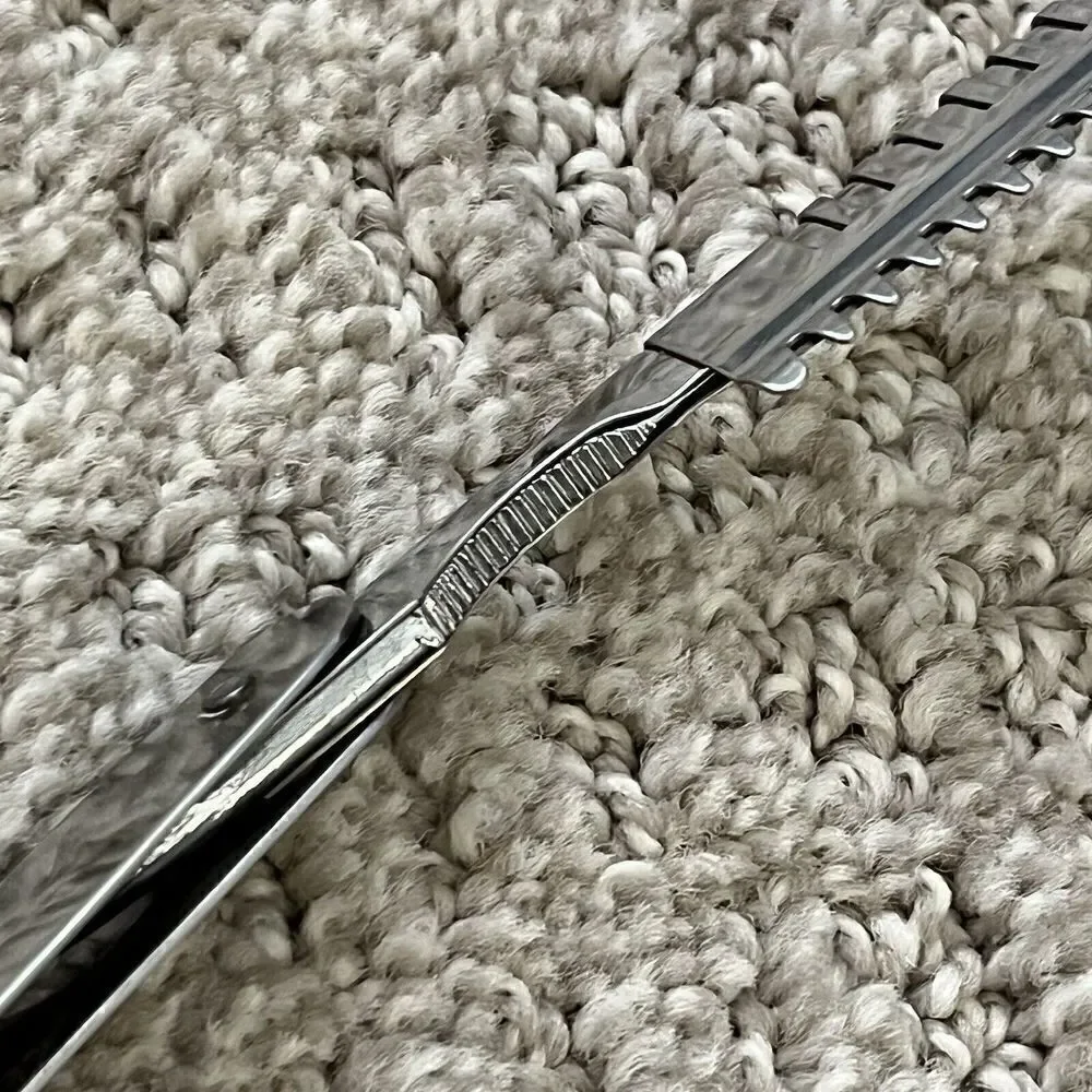 Vintage H & H Co Hair Shaper Razor Stainless Steel Straight Razor Personna Blade